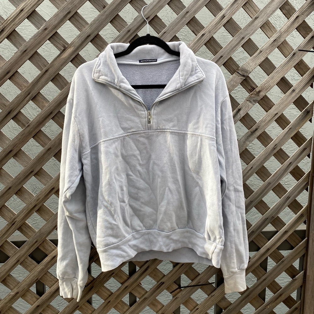Brandy Melville Baby Blue Quarter Zip